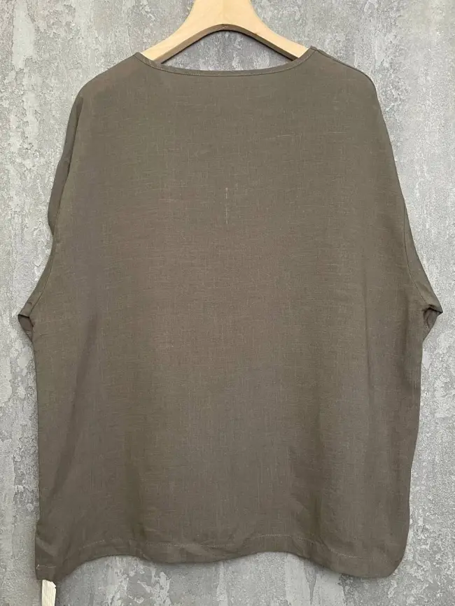 Футболка лен карман 24080 Размер 50-56 фото 26