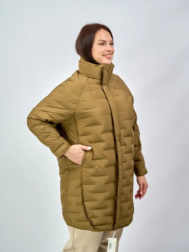 Пуховое пальто "Диана" 4272 Размер 46-56 фото 5