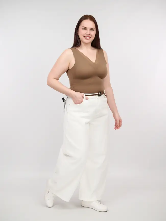 Топ-майка с чашками 1551 Размер 46-54 фото 18