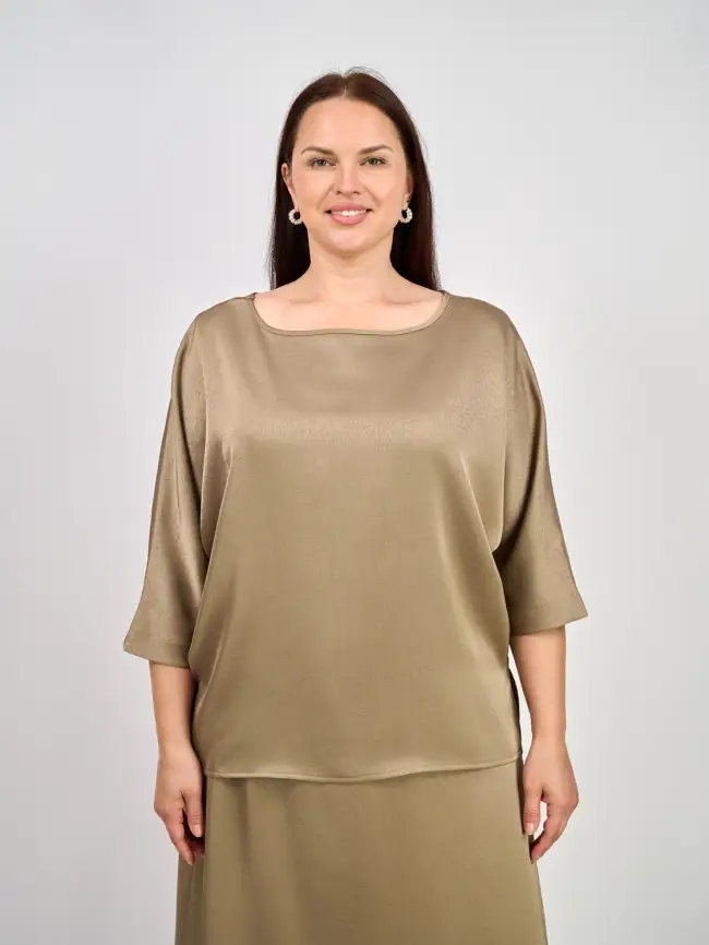 Блуза ЭттоПлюс 1005 Размер 50-58 фото 1