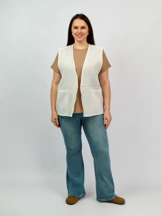 Жилет "Сетка" 9251 Размер 50-58 фото 2