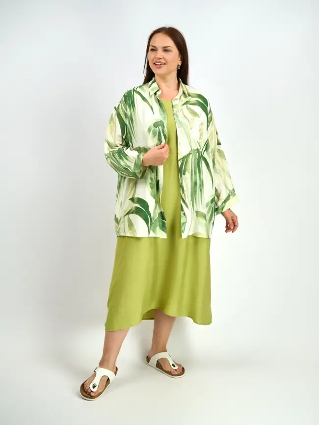 Сарафан ЭттоПлюс 047 размеры 52- 56 фото 10