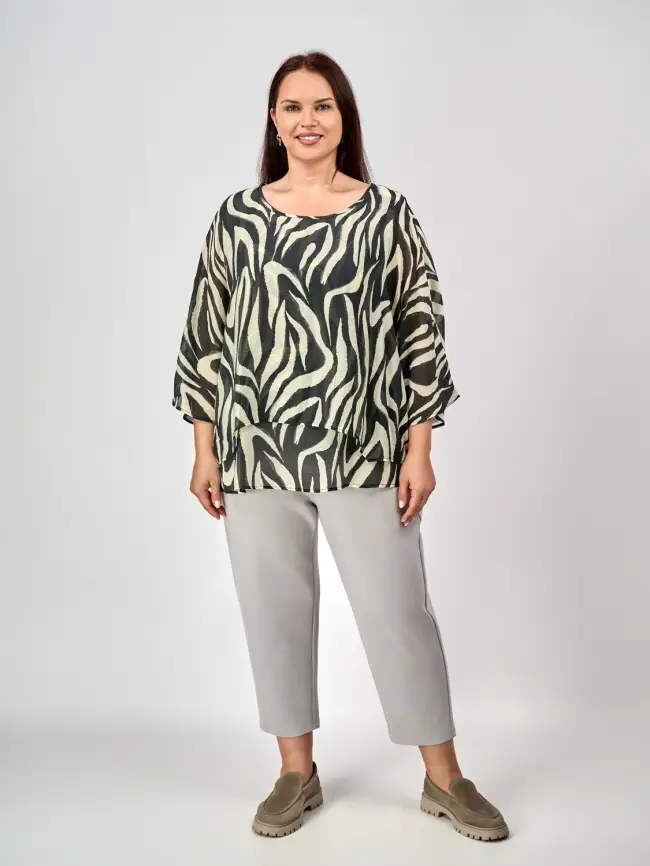 Блуза ЭттоПлюс 30059 Размер 50-58 фото 2