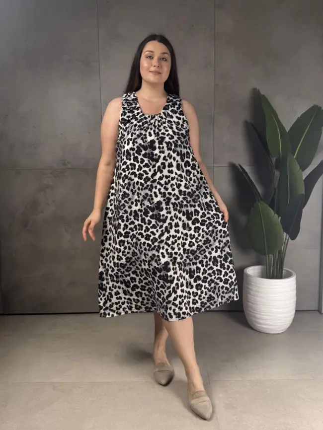 Сарафан ЭттоПлюс 34181-1 размер 52- 58 фото 7