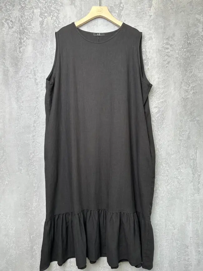 Сарафан волан лен 23300 Размер 54-58 фото 9