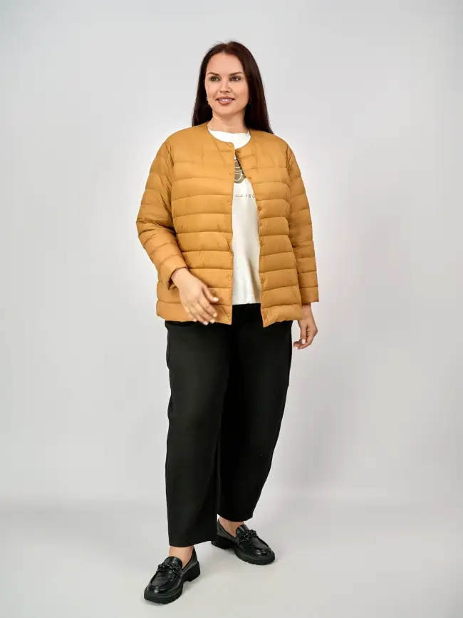 Легкая пуховая куртка 8802 Размер 46-56 фото 106