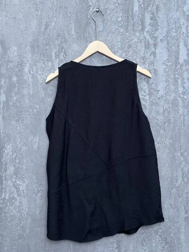 Блуза летняя 01175 Размер 46-48 (черный) фото 11