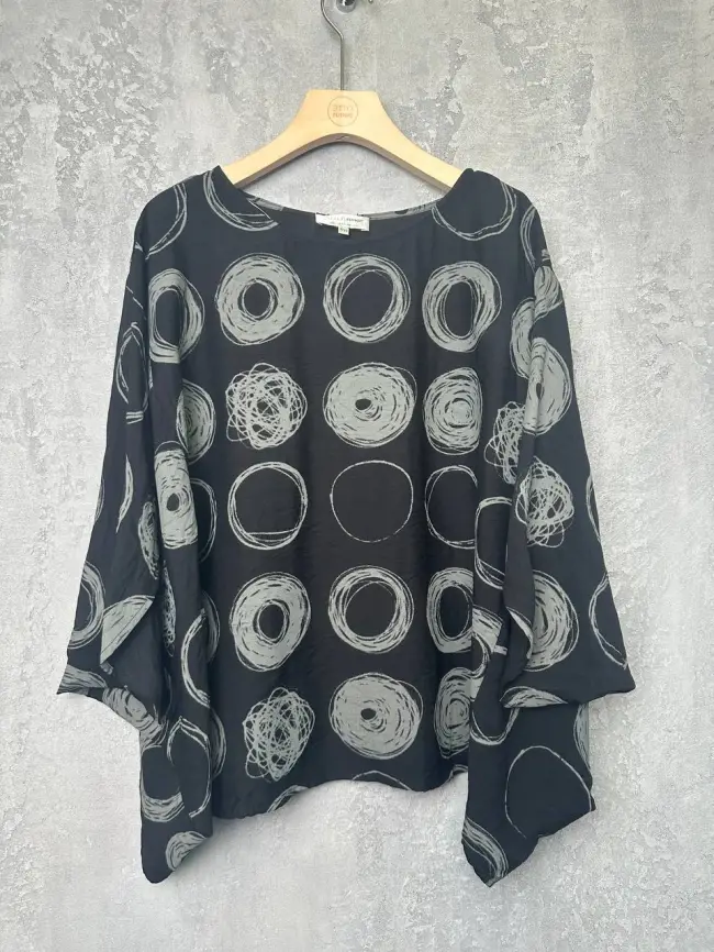 Блуза оверсайз ЭттоПлюс 31599 Размер 48-58 фото 27