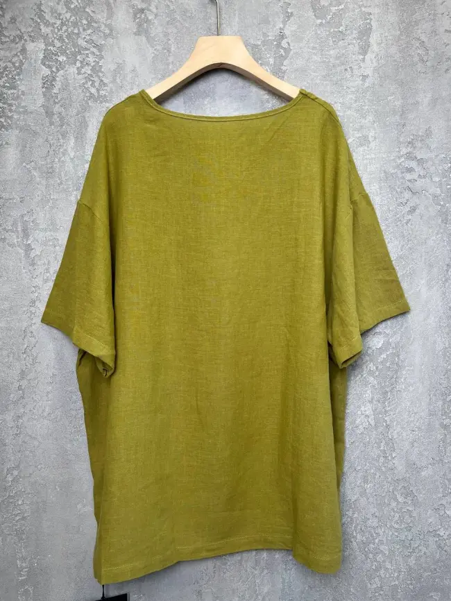 Футболка лен карман 24080 Размер 50-56 фото 14