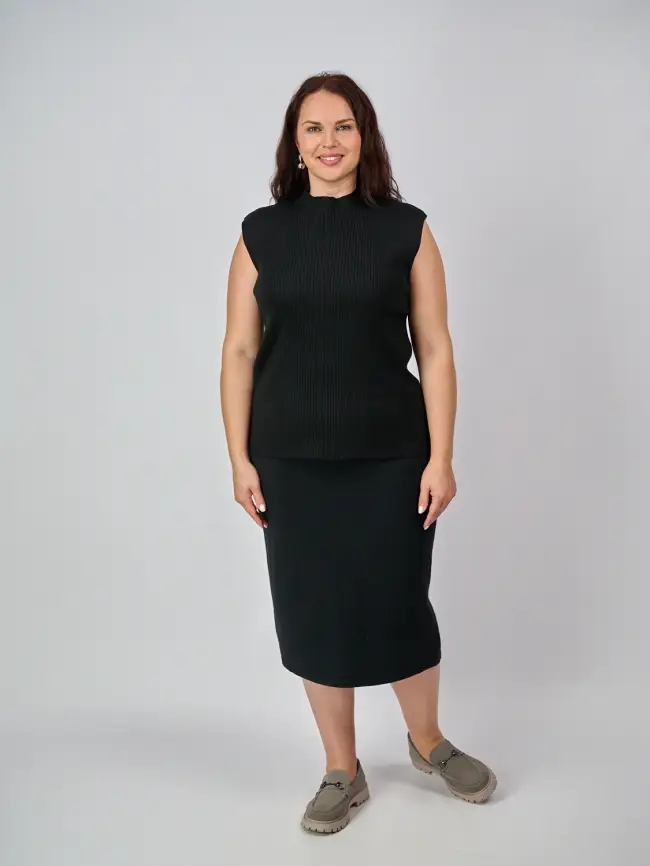 Юбка-карандаш ЭттоПлюс 272-1 Размер 54-58 фото 7