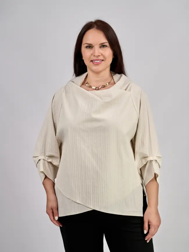 Блуза 33491 ЭттоПлюс Размер 50-58 фото 24