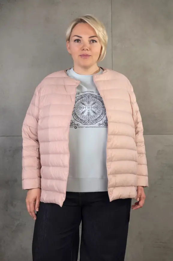 Легкая пуховая куртка 8802 Размер 46-56 фото 145