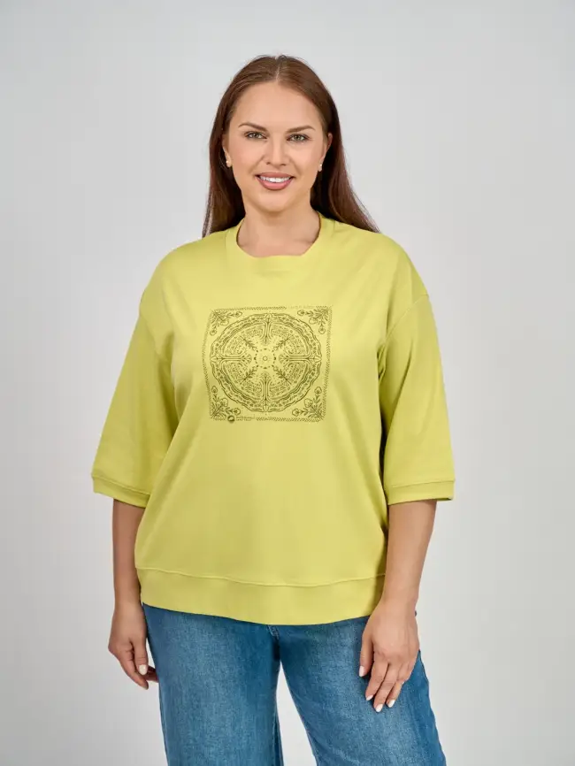 Лонгслив с принтом 95048 Размер 54-58 фото 71