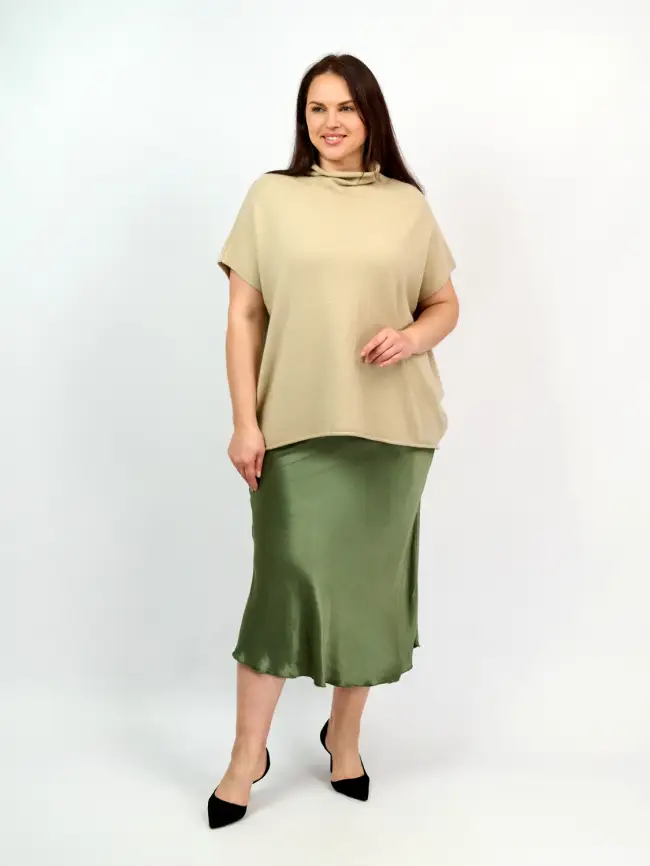 Юбка атлас 9298-1 Размер 48-56 фото 67