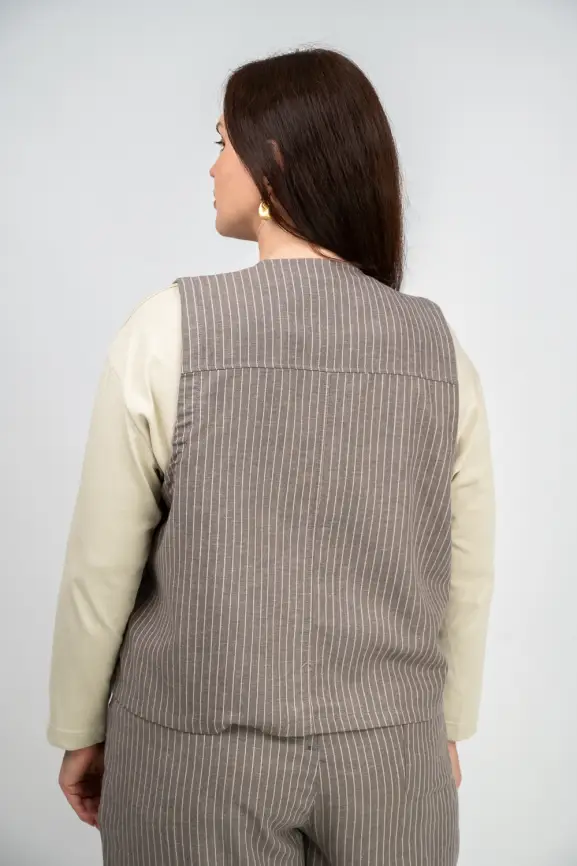 Жилет льняной ЭттоПлюс 88125 Размер 50-54 фото 20