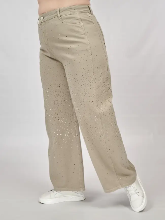 Джинсы в стразах 6788 Размеры 52-58 фото 45