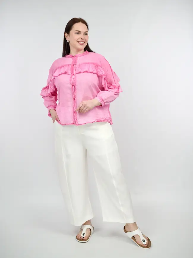 Брюки палаццо 38317 размер 54- 58 фото 22