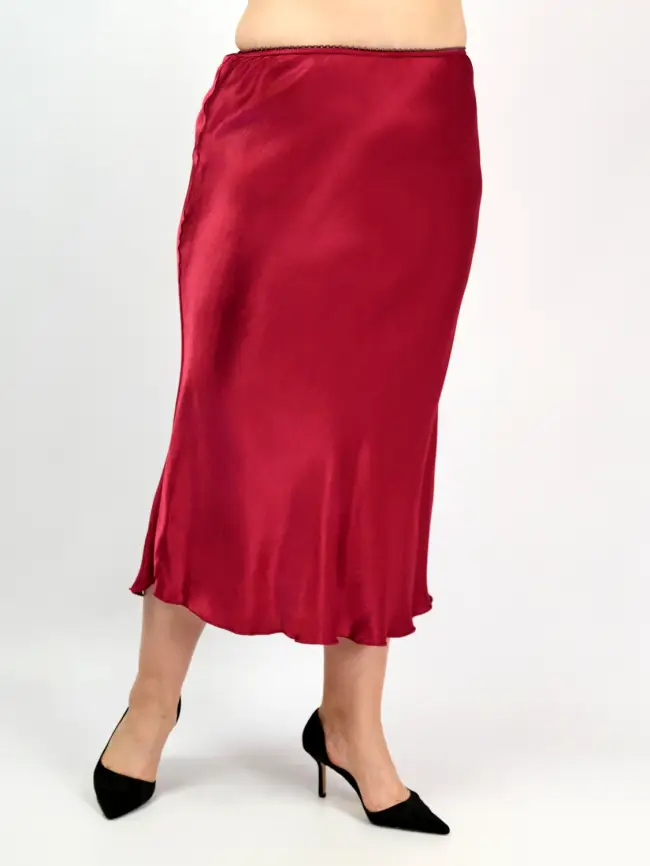 Юбка атлас 9298-1 Размер 48-56 фото 123