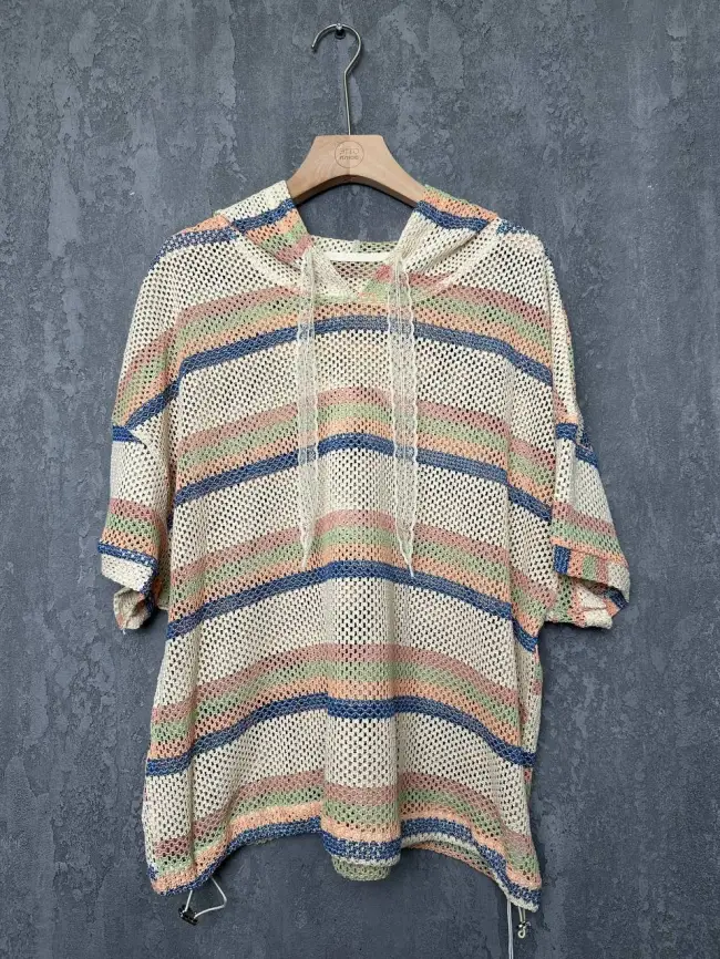 Толстовка сетка с капюшоном 87063 Размер 48-56 фото 16