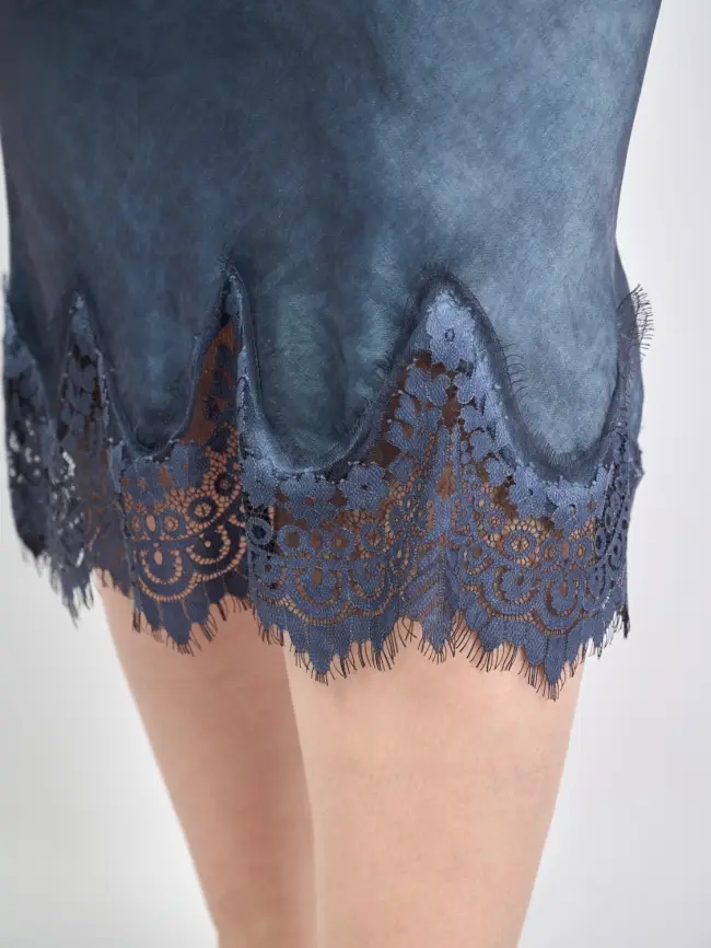 Юбка с кружевом 6292 Италия Размер 46-54 фото 18