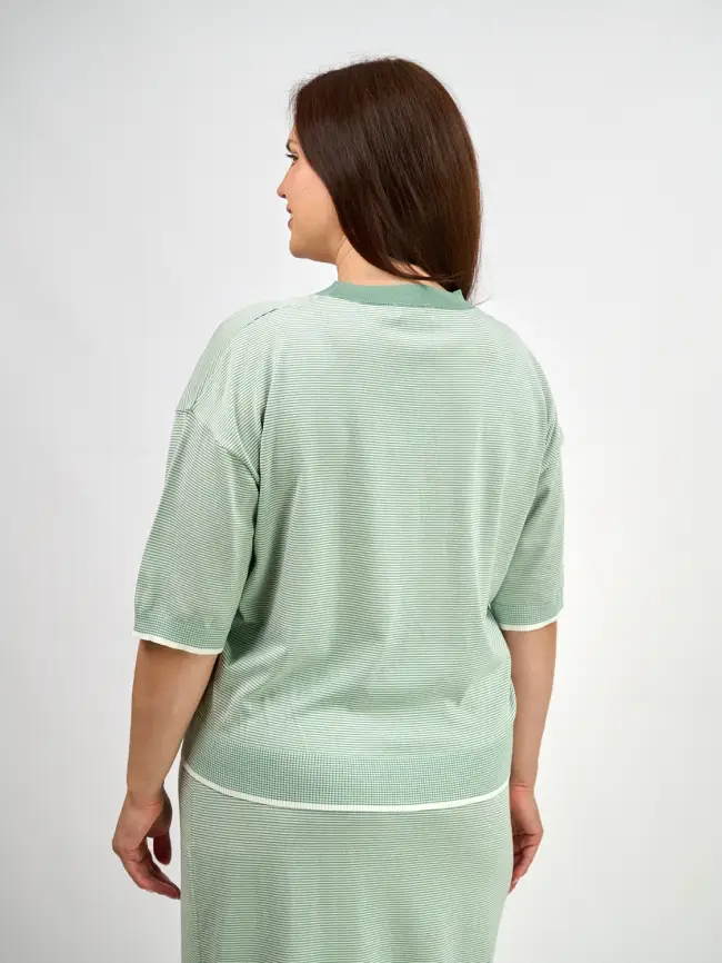 Джемпер облегченный ЭттоПлюс 25415 размер 48-54 фото 54