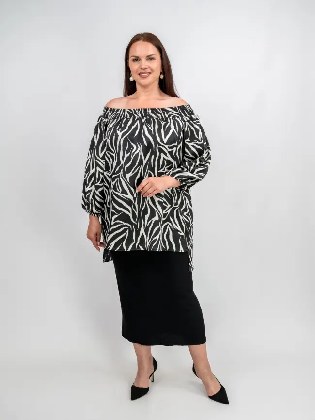 Юбка облегченная трикотажная ЭттоПлюс 2136 Размер 50-58 фото 7