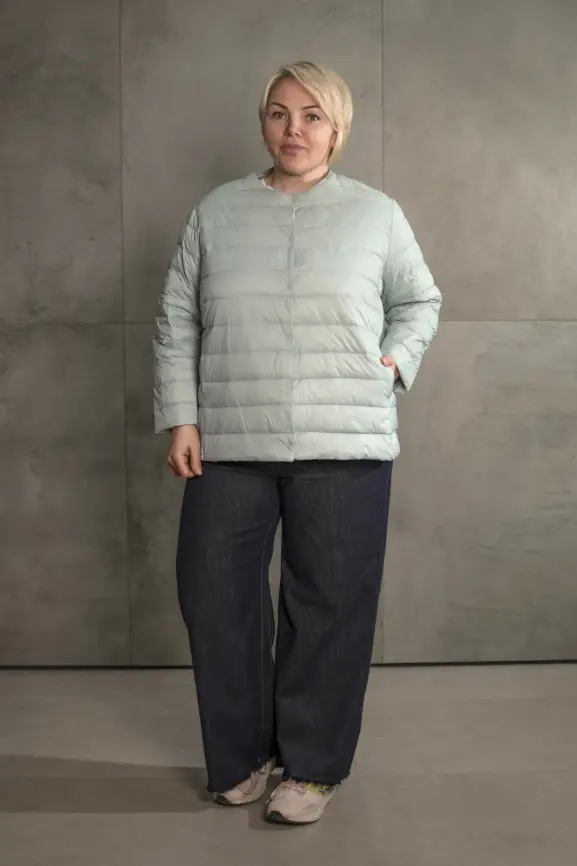 Легкая пуховая куртка 8802 Размер 46-56 фото 164