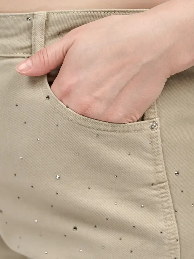 Джинсы в стразах 6788 Размеры 52-58 фото 41