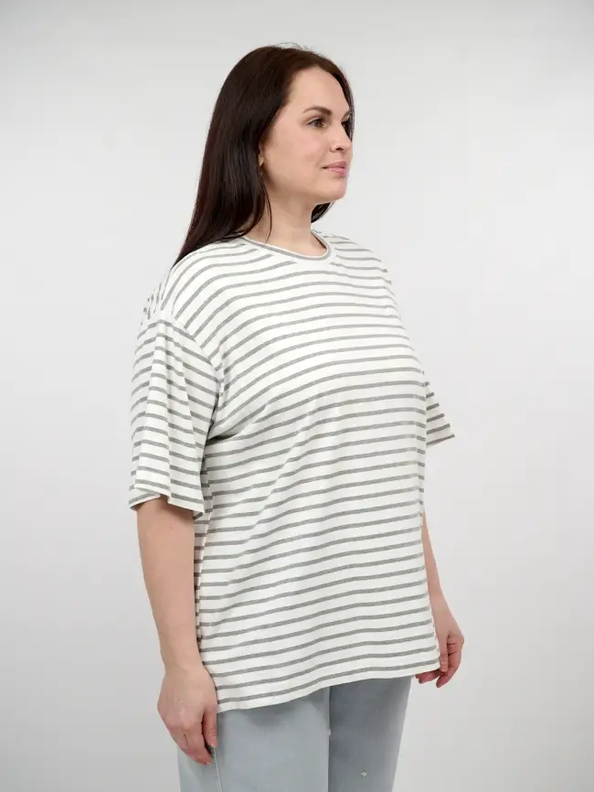 Футболка в полоску ЭттоПлюс 034 Размер 50-58 фото 5