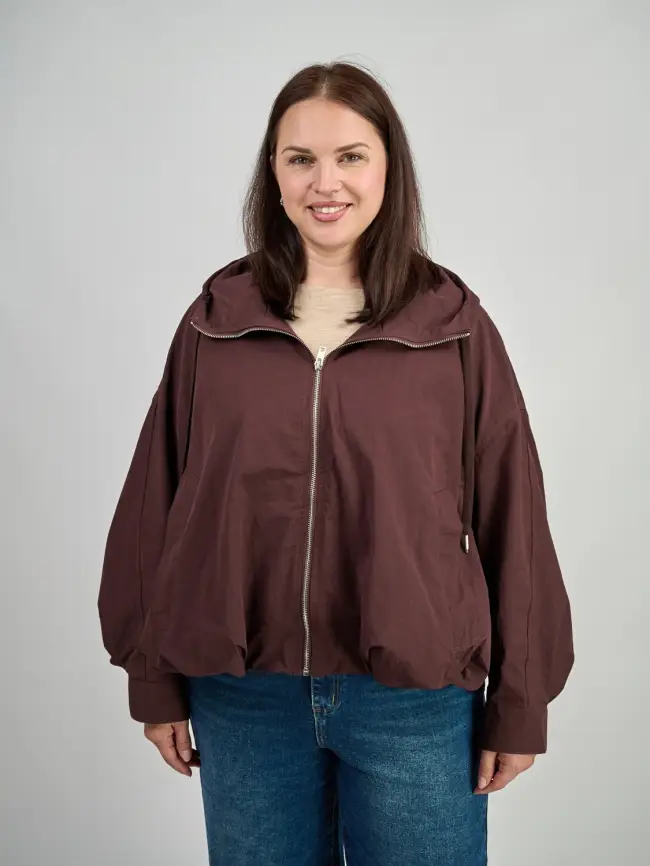 Ветровка с капюшоном 25170 Размер 50-60 фото 6