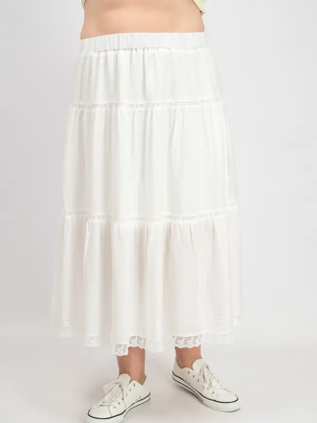 Юбка ярусная 1217 размеры 50- 56 фото 4