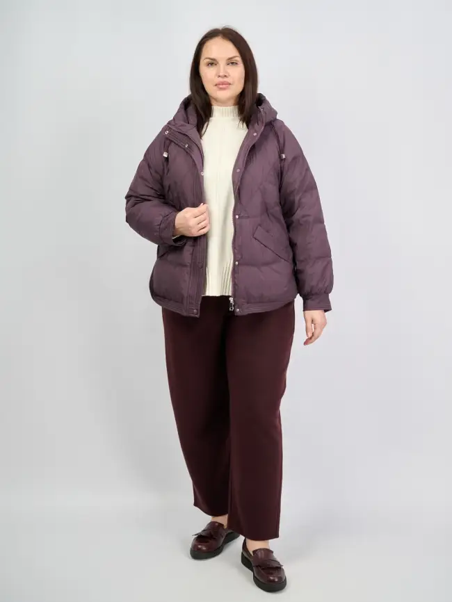 Пуховая куртка ЭттоПлюс 2553 Размер 48-54 фото 11