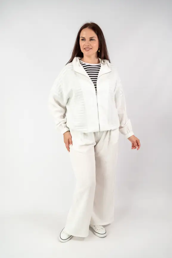 Бомбер лен 25016 фото 52