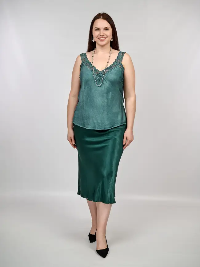 Юбка атлас 9298-1 Размер 48-56 фото 130