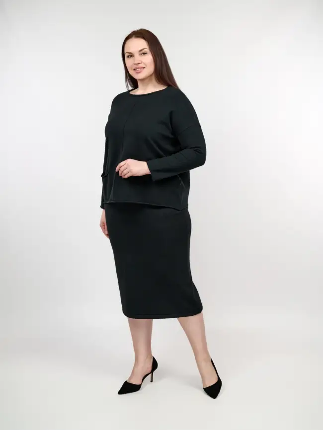 Джемпер ЭттоПлюс 1235 Размер 48-56 фото 16