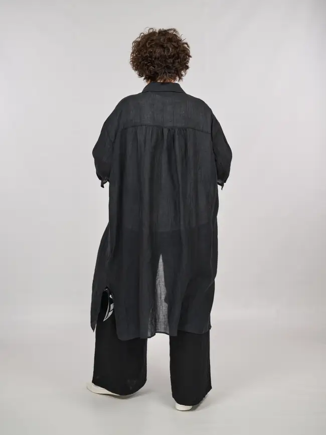 Рубашка-кардиган рукав 3/4 24093 Размер 50-58 фото 4