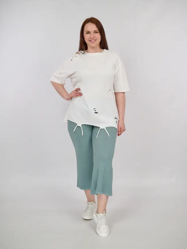 Кюлоты трикотажные облегченные ЭттоПлюс 2137 Размер 50-58 фото 18