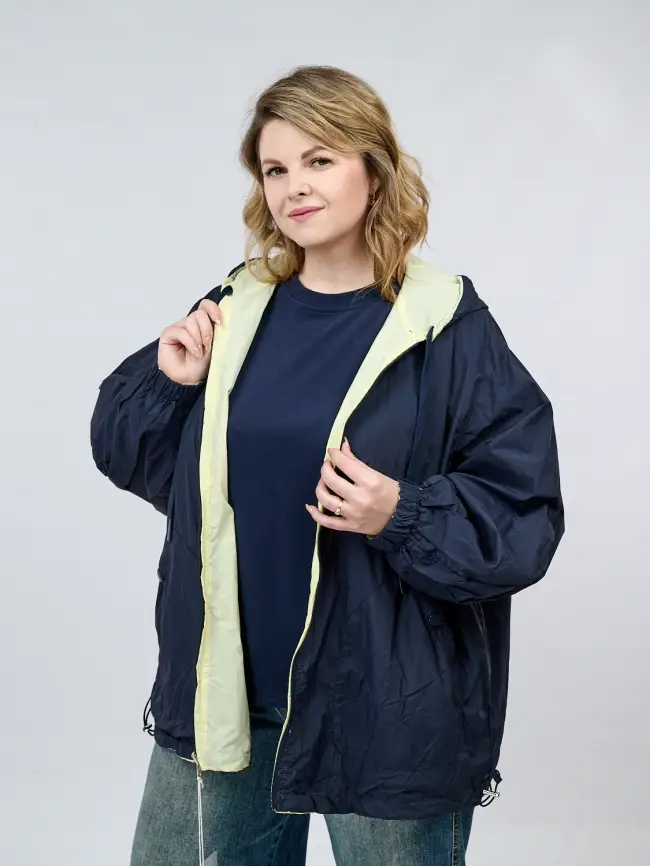 Двухсторонняя ветровка 17167 Размер 50-58 фото 24