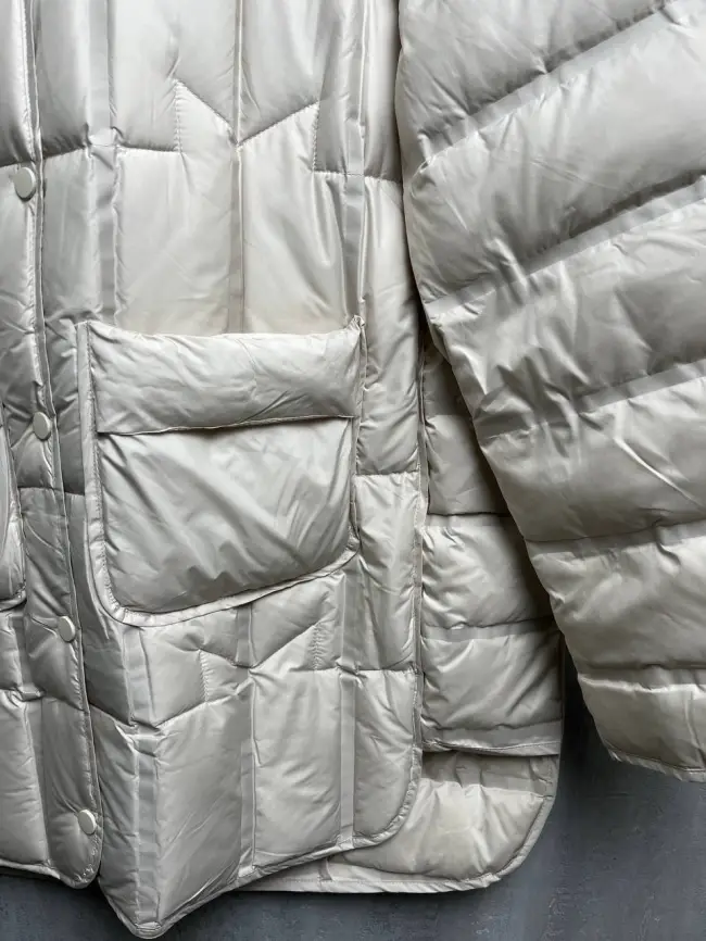 Куртка стёганая с капюшоном 9063 Размер 46-52 фото 8