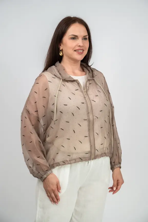 Ветровка-пыльник с принтом 6717 фото 15