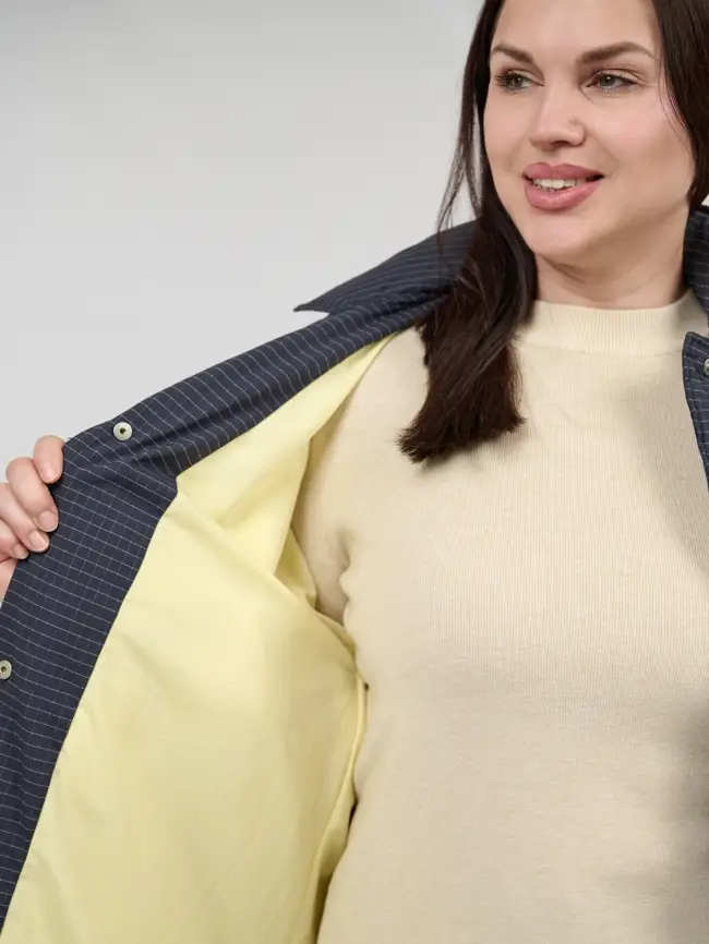 Пуховое пальто 61010 Размер 50-56 фото 6