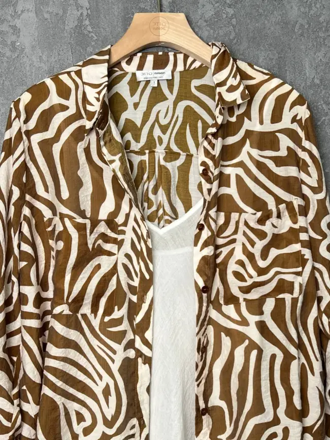 Рубашка с принтом ЭттоПлюс 33411 Размер 46-54 фото 5