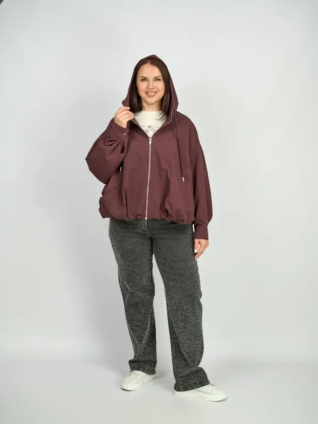 Ветровка с капюшоном 25170 Размер 50-60 фото 7