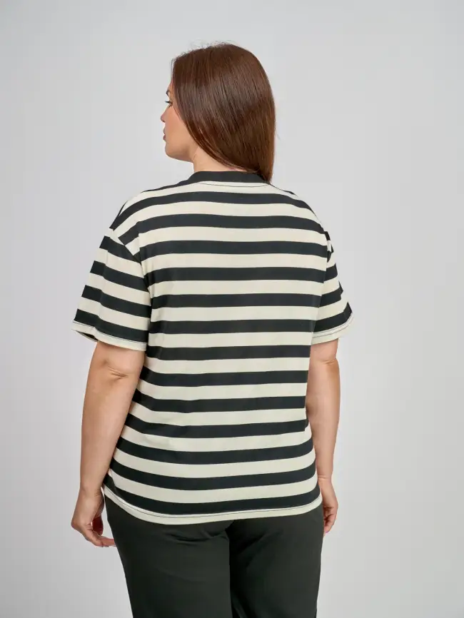 Футболка в полоску 25999 Размер 50-58 фото 6