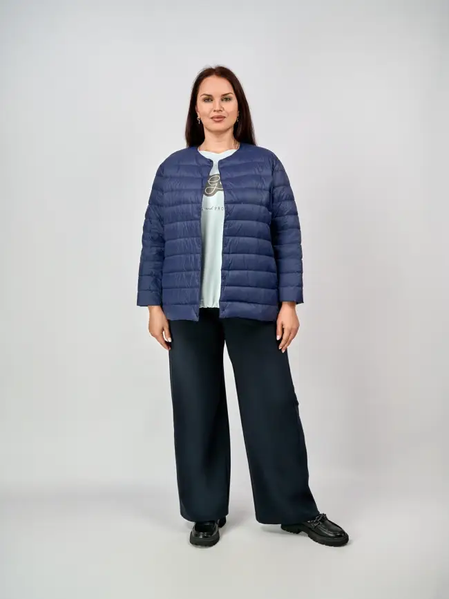 Легкая пуховая куртка 8802 Размер 46-56 фото 46