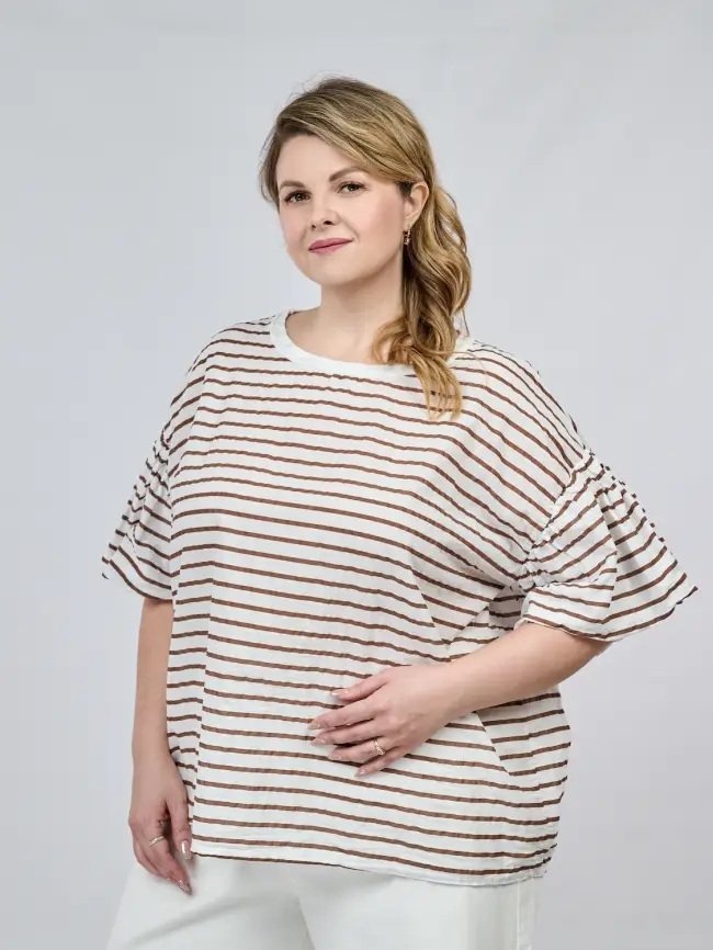 Блуза Италия 6232 Размер 50-58 фото 6