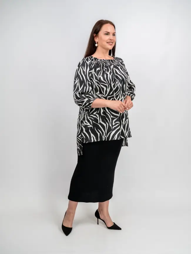 Юбка облегченная трикотажная ЭттоПлюс 2136 Размер 50-58 фото 8