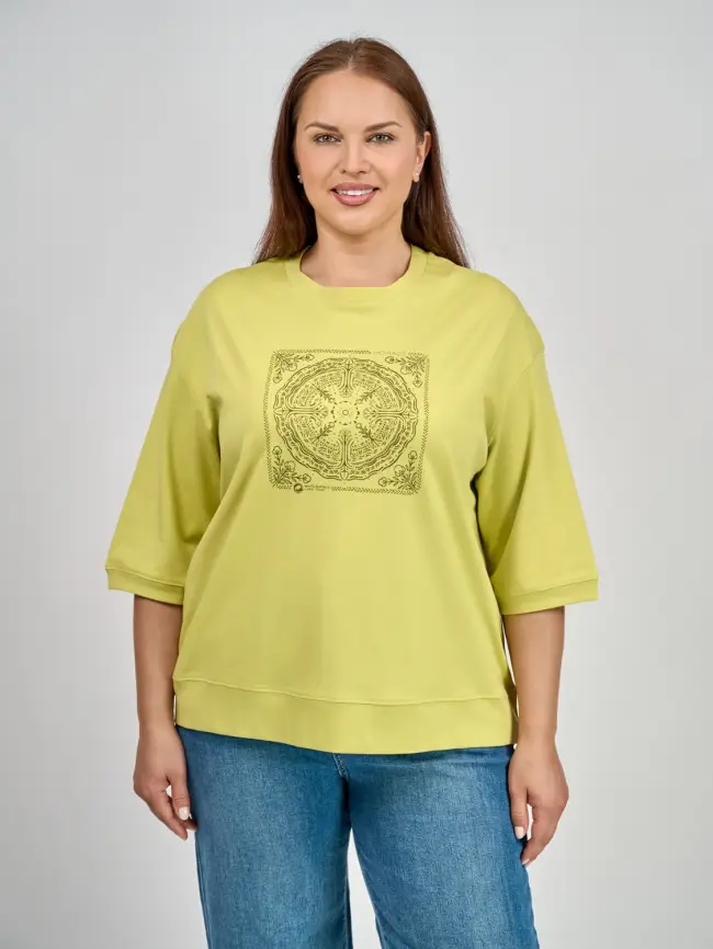 Лонгслив с принтом 95048 Размер 54-58 фото 69