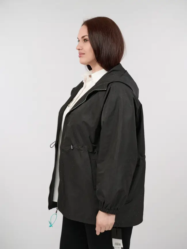 Ветровка со стразами 1633 Размер 50-58 фото 3