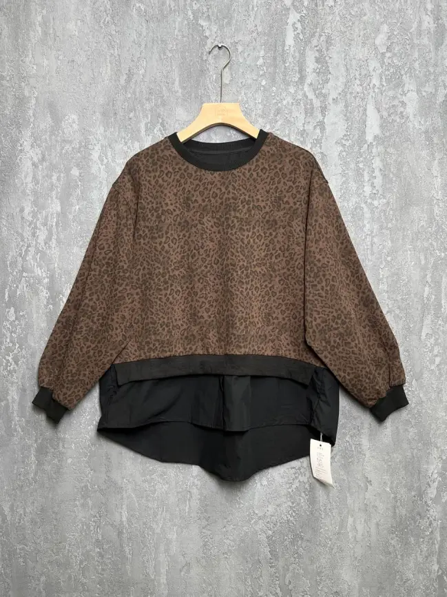 Свитшот леопард 993 размеры 50- 58 фото 1